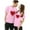 Pink, variant on LUOGENLI Female T-shirts for Womens Women's Casual Loose Crewneck Tee | Short Sleeve Top for Comfort & Style Womens T-shirts Graphic Tees Vintage Summer Clothes Black XL