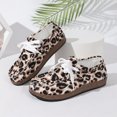 thumbnail image 5 of YOUYEDIAN Loafers for Women Versatile Slip On Round Toe Casual Non Slip Lace-up Flats Fashion Leopard Print Comfy Walking Shoes, 5 of 5