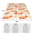 thumbnail image 3 of Salouo Cartoon Chicken Print Bed Blankets,Flannel Blanket Comfortable Air Conditioning Blanket Lightweight Blanket for Sofa Bed Travel & Couch -40"x30", 3 of 8