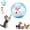 #A, variant on 2026 New Self-Rolling Interactive Cat Ball - Realistic Animal Automatic Moving Boll,Rechargeable Animal Pet Rolling Ball,Electric Hamster Running RollingBall Toy,360° Rolling Spin Moving CatBall.(#B)
