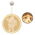 thumbnail image 3 of Moyic Lámpara de cadena Led, lámpara colgante 3D individual, decoración del hogar, diseño de vacaciones, ventana, luz de Navidad para sala de Iluminación navideña Papá Noel Moyic HA001724-02B, 3 of 6