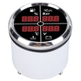 thumbnail image 1 of Boat 52mm 4 in 1 Multifunctional Digital Display Gauge Fuel Level Oil Pressure Water Temperature Voltmeter with Backlight, 1 of 7