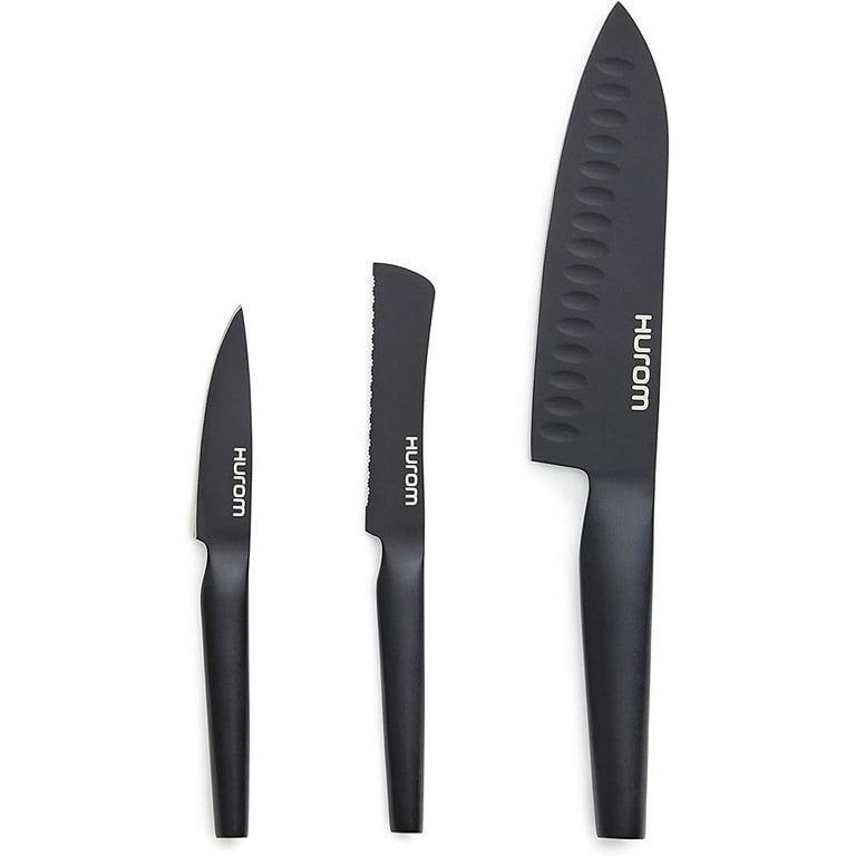 Al3afia Essential Fruit & Vegetable Knife Set of 3 Matte Black