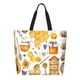 thumbnail image 1 of Fotbe Honey Bee Set Bolsa Tote Estética de Lona con Estampado para Mujer - Bolsa Reutilizable de Hombro Casual para Vacaciones, Compras, Trabajo y Gimnasio, 1 of 8