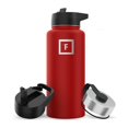 thumbnail image 1 of Botella de agua IRON °FLASK para acampar y senderismo, 960 ml, color rojo fuego, 1 of 9