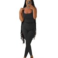 thumbnail image 1 of Lounge Wear Ribbed Casual 2 Piece Summer Shorts Set For Women Sleeve Top+Elastic Leggings Outfits, 1 of 5