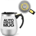 thumbnail image 3 of Taza con agitador automático (negra), taza de café de acero inoxidable con agitador automático, 3 of 4