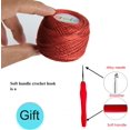 thumbnail image 2 of Fil à Crocheter Shiyou 9 Boules Fil pour Tricot à la Main 100 % Coton Fil à Crochet, 2 of 4