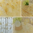 thumbnail image 3 of Yinrunx Floral Curtains Sheer Curtain Lace Curtains Bohemian Curtains Farmhouse Curtains for Living Room Yellow Curtains for Living Room Living Room Curtains for Windows Yellow Curtains for Bedroom, 3 of 10