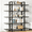 Gray wash, variant on Dextrus 5-Tier Bookcase, Modern Bookshelf Storage Organizer, Free Standing Display Shelf with Metal Frame for Home Office, Office Room, Brown