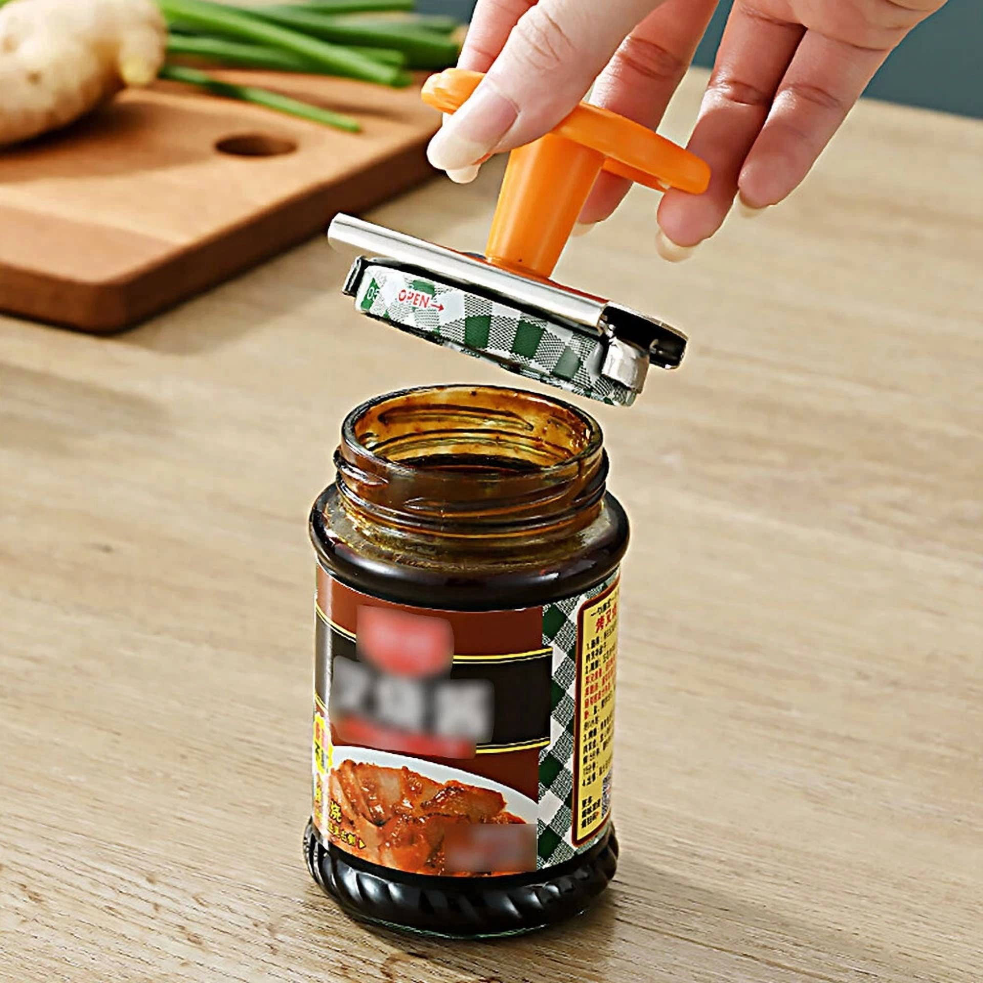 Stainless Steel Adjustable Twist Jar Opener Spiral Can Seal Lid Cap Remover An