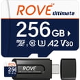 thumbnail image 1 of Tarjeta de memoria ROVE Ultimate microSDXC de 256 GB con USB 3.2 tipo C, 1 of 6