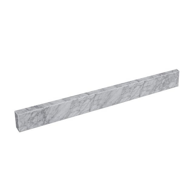 EQLOO 48 Inch Carrara Marble Backsplash for Bathroom Vanity Sink Top