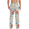 thumbnail image 2 of Men's Sleep Pants Lightweight Pjs Sleepwear Comfortable Lounge Pants Bottom Pants with Pocket Watercolor Colorful Floral, 2 of 7