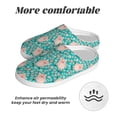 thumbnail image 6 of Haiem Pig And Flower Print Women's Fuzzy Memory Foam House Slipper Cozy Home Footwear Non-slip Winter Slippers-40/41, 6 of 7