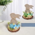 thumbnail image 5 of Easter Bunny Wooden Table Centerpiece Signs, Easter Egg Ornaments, Easter Decorations for the Home, Rustic Tiered Tray Farmhouse Decor for Gifts, 5 of 6