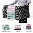 thumbnail image 2 of Lapalife Clothes Storage Bags, Closet Storage Organizers Foldable Storage Bags for Clothes with Reinforced Handle, Clear Window, Sturdy Zippers, 2 of 7