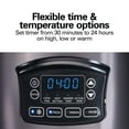 thumbnail image 5 of Hamilton Beach 6 Qt Programmable Slow Cooker, Defrost Function, Temperature Probe, Stoneware Crock with Removable Pot, Black, 5 of 10