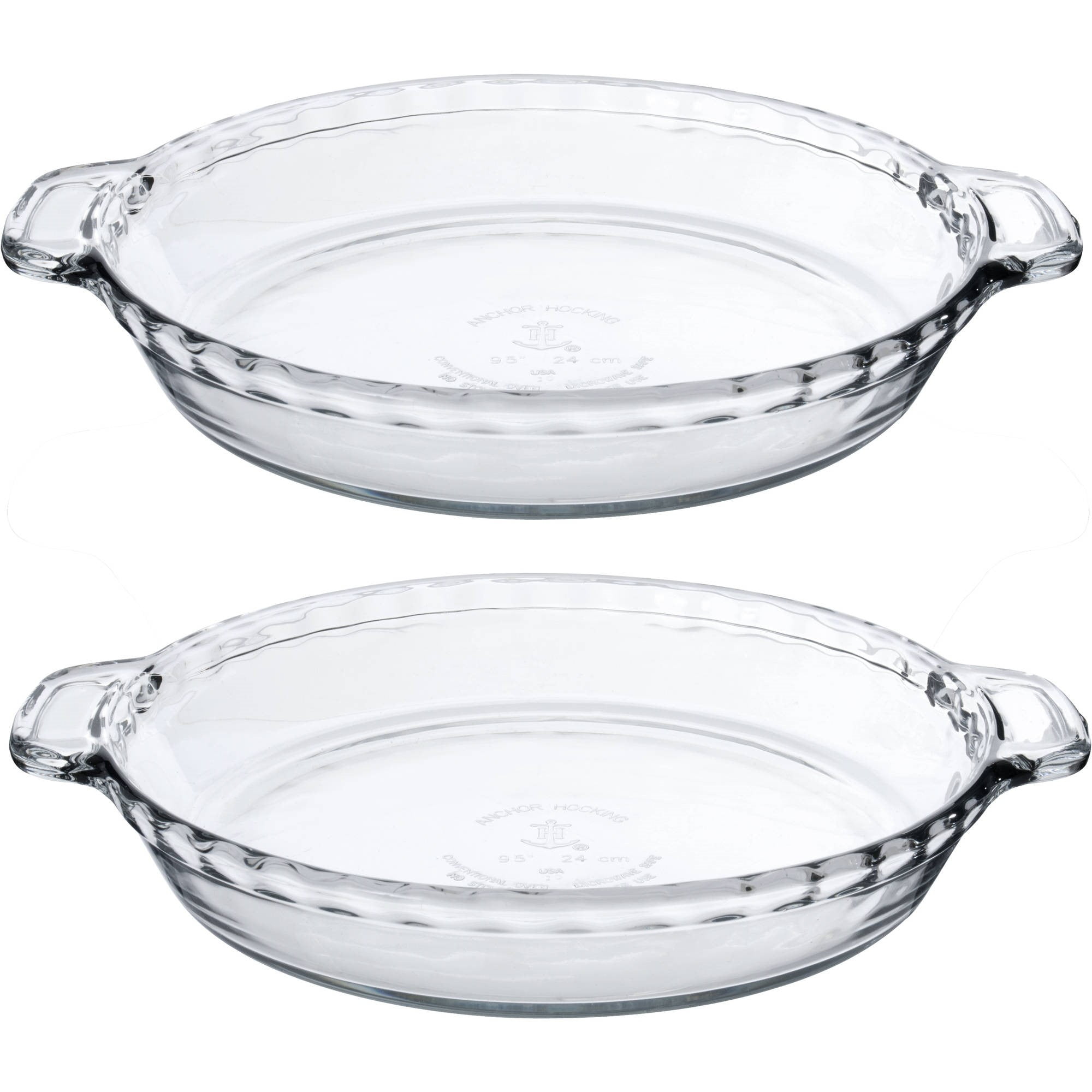 Set of 3 Anchor Hocking Oven Basics 9.5-Inch Deep Pie Plate