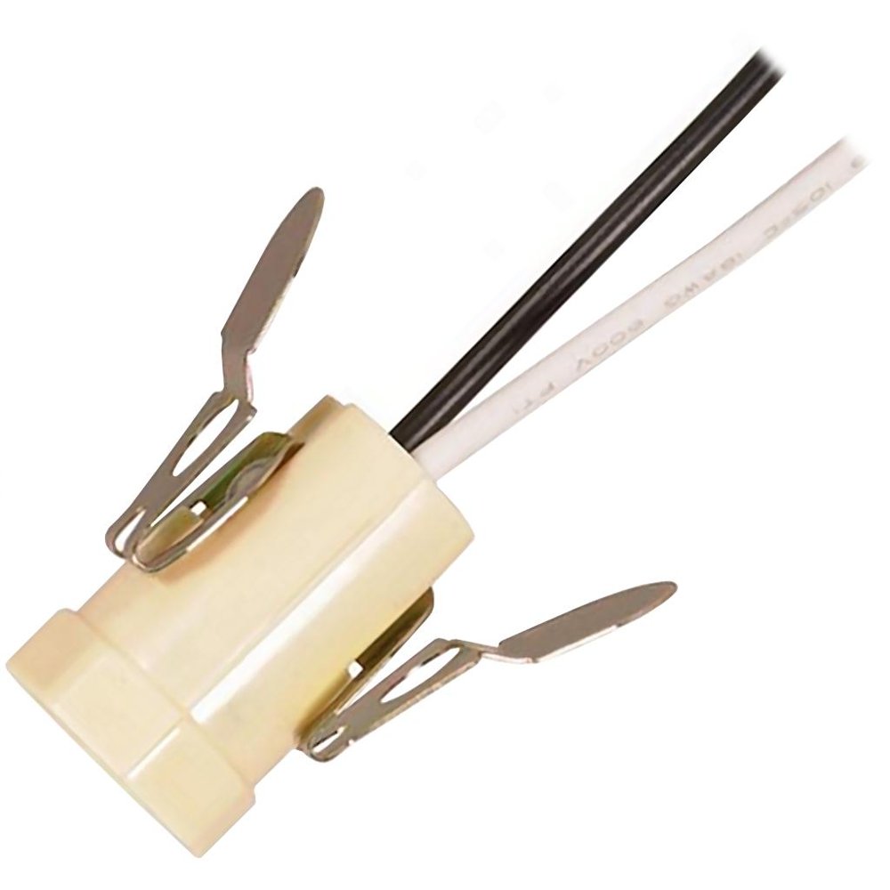 Satco 81198 Ivory E12 Candelabra Base Socket (801198 SOCKET