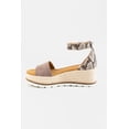 thumbnail image 2 of DV Dolce Vita TAUPE/SNAKE Baker Espadrille Wedge Platform Sandals US 11, 2 of 8