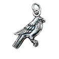 thumbnail image 1 of Sterling Silver 18" .8mm Box Chain Small Two Sided Song Bird Pendant Necklace, 1 of 2