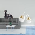 thumbnail image 2 of Estatua de perro de resina,Estatua de perro de resina con forma de animal,Escultura coleccionable para escritorio,decoración del hogar,estatua de cisne,Estatuas y figuritas de cisne de, 2 of 8
