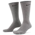 thumbnail image 2 of Nike Everyday Plus Cushion Crew 3 Pack Socks, SX6888-064 Carbon Heather/Black, X-Large, 2 of 3