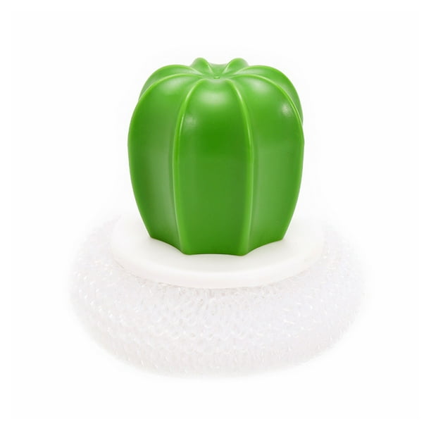 Cepillo de limpieza Injueey de plástico portátil y reutilizable color blanco