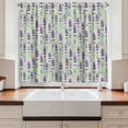 thumbnail image 2 of Ambesonne Lavender Kitchen Curtains, Fresh Herbs Botanical, 55"x39", Pale Sage Green Violet, 2 of 3