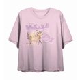 thumbnail image 4 of Wizard Of Oz Cartoon Group Shot Women's Pink Crew Neck Short Sleeve Crop Tee-Medium, 4 of 5