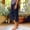 Navy, variant on Women's Side Split Stretch Capris Elastic Waist 7/8 Length Casual Daily Bottoms Solid Color Soft Stretchy Comfortable Wear Trousers with Pockets