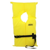 Seachoice Type II Personal Life Vest Foam Flotation Device, Yellow, Adult XL
