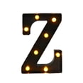 thumbnail image 3 of Letrero con alfabeto iluminado, lámpara con letras de marquesina, letras de marquesina iluminadas en negro para decoración de pared de noche de Z 587 x 858 x 157 pulgadas, 3 of 8