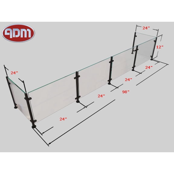 Sneeze Guard | ADM Sneezeguards | EP-5 | 4B-H12-F30-BP SS