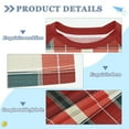 thumbnail image 2 of FORMRS Boys Rash Guard Short Sleeves Swim Shirt Quick Dry UPF 50+ Sun Protection, Sizes 3-12T, Vibrant Red Tartan Pattern, 2 of 6