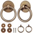 thumbnail image 1 of 4 Pcs Brass Drawer Pulls Dresser Pulls Drawer Knobs Drawer Handles Cabinet Handles Vintage Cabinet Pulls, 1 of 3