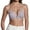 Grey, variant on Womens Front Closure Bras Push up No Underwire Deep V Triangle Bralettes Low Cut Padded Thin Shoulder Straps Comfy Smooth and Seamless Front Buckle Everyday Bra White M