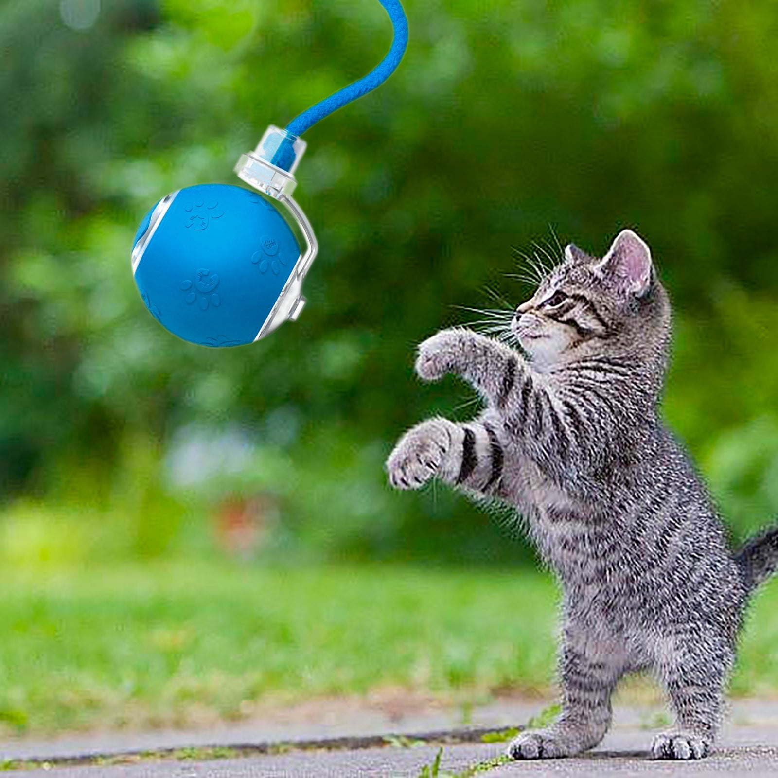 2025 Upgraded Interactive Cat Toy Ball - Fast Moving, Motion-Activated Rolling & Chirping Toy for Bored Indoor Cats & Kittens - Fun Automatic Pet Toy Gift for Adult Cats & Puppies
