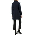 thumbnail image 5 of INSPIRE CHIC Women's Coat Double Breasted Midi Length Stand Collar Long Sleeve Coat 2XL Blue, 5 of 8