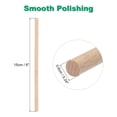thumbnail image 2 of Uxcell 20pcs Wooden Dowel Rods Wood Sticks Round Wooden Dowels Rod for DIY Crafts Wand 6"x0.24", 2 of 7