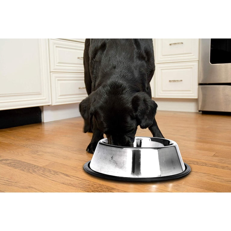 Iconic Pet Stainless Steel Non-Skid Bowls, 8 Oz, 2-Pack photo 2
