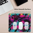 thumbnail image 4 of Abstract Grunge Neon Elements Mouse Pad 9.5 x 7.8 Inch Square Waterproof Mat with NonSlip Rubber Base and Durable Stitched Edges, Perfect for Gaming and Home Office, 4 of 6