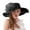 Black, variant on ZRBYWB Spring Summer Mesh Sunshade Hat Flower Temperament Wedding Dress Hat Sun Dome Large Brim Hat Fashion Hat For Women