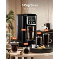 thumbnail image 4 of Single Serve Coffee Maker 2.0, Hot and Iced Coffee Machine for K Cup Pods & Ground Coffee, 6 to 14 oz Brew Sizes, 50 oz Removable Water Tank, Bold Brew Setting, Stainless Steel, Black, 4 of 6