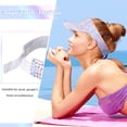 thumbnail image 3 of Dalrosia 3PCS Bling Rhinestone Beach Hat Sport Sun Visor Hat for Women Men Outdoor Adjustable Summer Cap for Cycling Running, 3 of 7