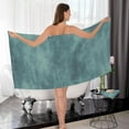 thumbnail image 7 of Dreamtimes Rich Dark Blue Green Soft Cotton Towel Sets 2 Piece, 1 Bath Towel 1 Hand Towel Quick Dry Highly Absorbent Bath Towels Washcloths for Bathroom, Gym, Hotel, and Spa, 7 of 7