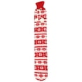 thumbnail image 3 of Bolsa de agua caliente Calentador de manos largo de goma con funda extraíble Bolsa de agua caliente para estudiantes, Copo de nieve rojo Kearding HA002623-02, 3 of 6