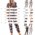 thumbnail image 3 of Halloween Pajamas for Women Set Pumpkin Print Long Sleeve Tops Matching Cozy Sleeppants Nighty Set Cute Funny, 3 of 4