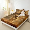 thumbnail image 4 of Castle Fairy Kawaii Jungle Deer Full Size Sheets 4-Piece for Kids Teens Boys Girls,Woodland Wildlife Breathable Bed Sheets,Cartoon Animal Lightweight Sheet Sets,Microfiber Bedroom Decor, 4 of 7
